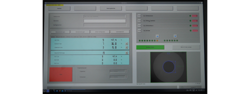 Visioncheck user interface