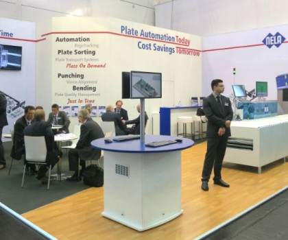 NELA booth at drupa 2016 with SF-Bender line