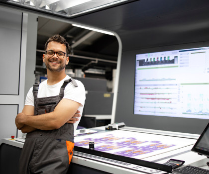 Drucker vor Leitstand